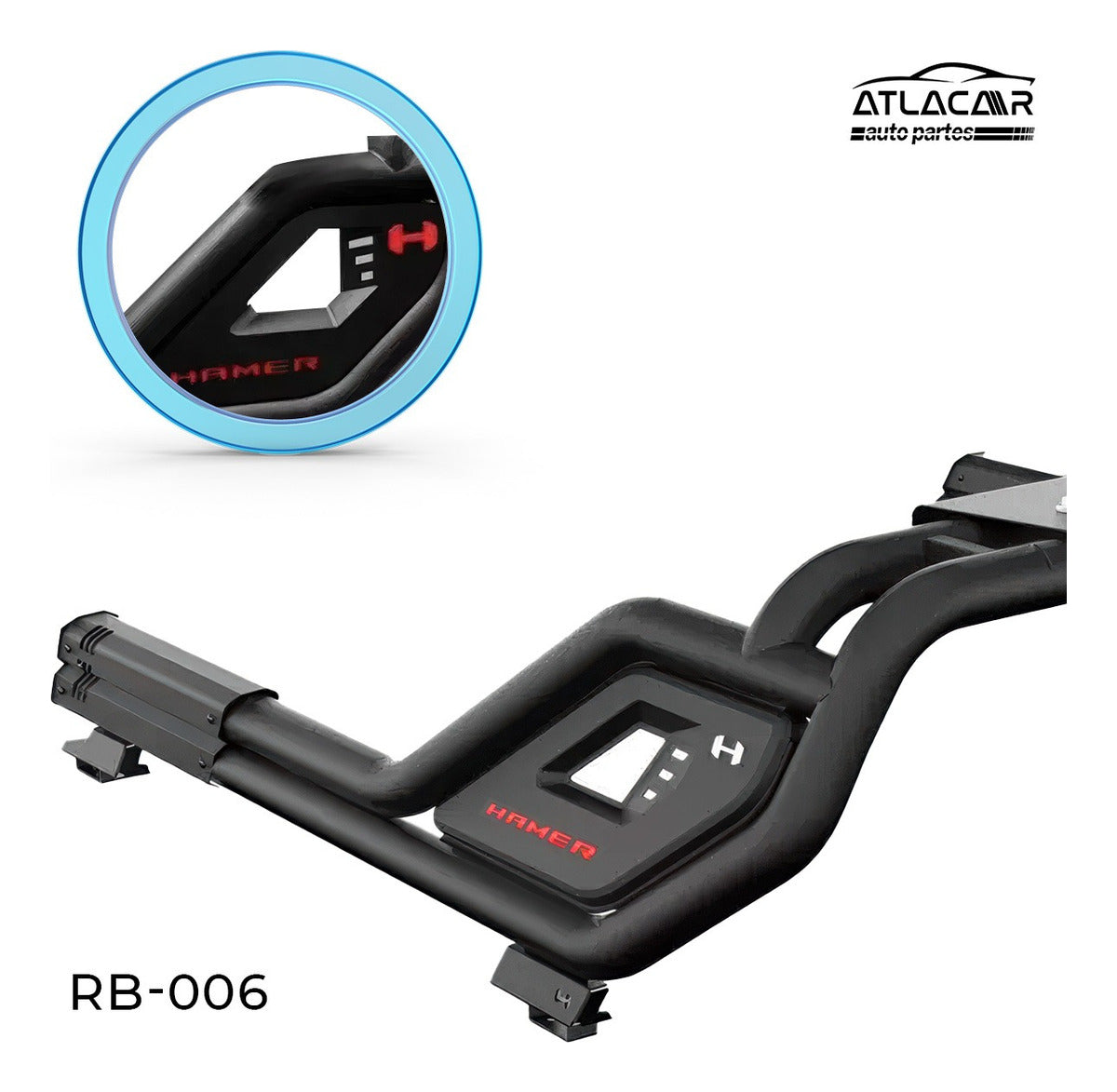 Roll Bar Con Freno Led /pasamanos A Nissan Np300 Negro