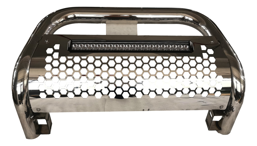 Burrera Nissan Frontier 16-21 C/barra Led Acabado Chromo