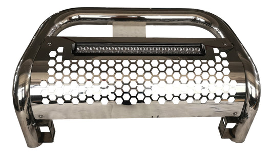 Burrera Nissan Frontier 16-21 C/barra Led Acabado Chromo