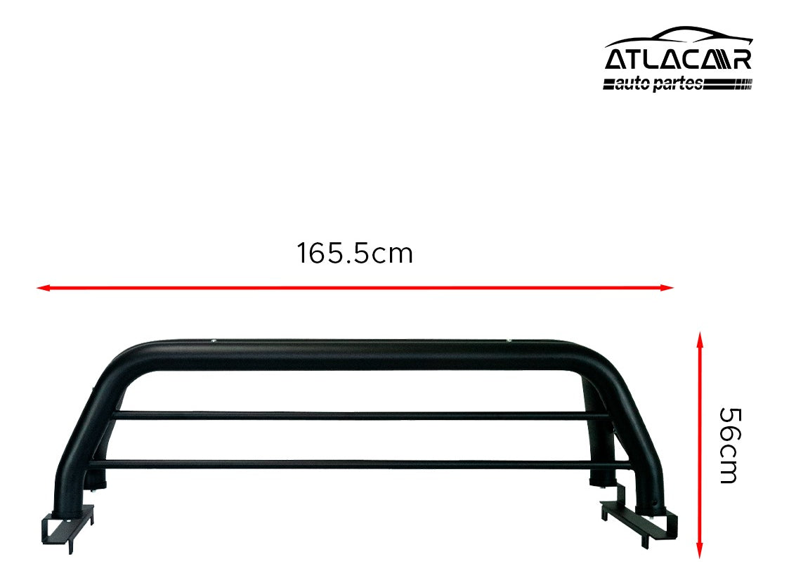 Roll Bar Chico Deportivo 4x4 Negro Nissan Frontier V6 Pro-4x Negro