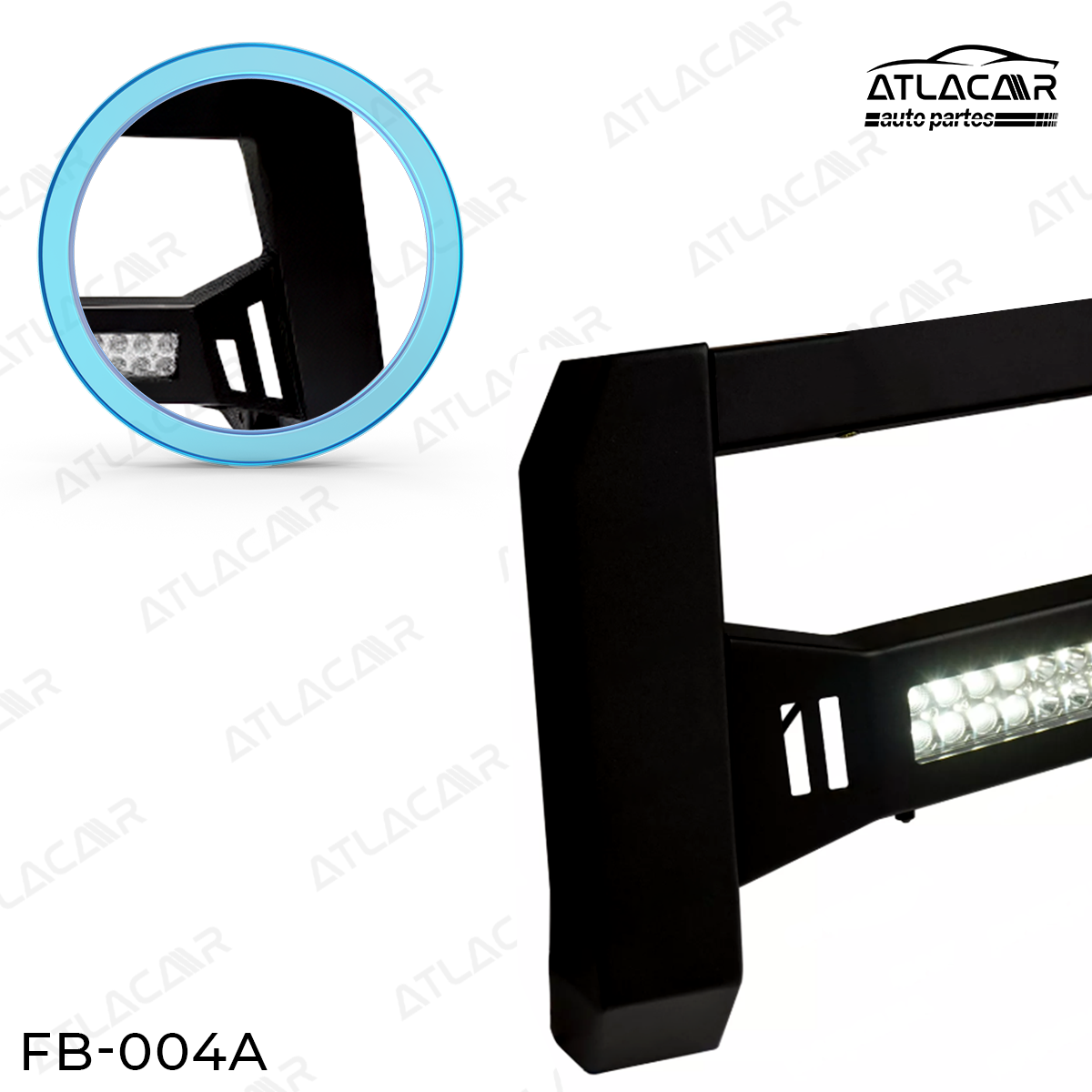 Tumbaburros Con Barra Led Chevrolet Silverado 2019+