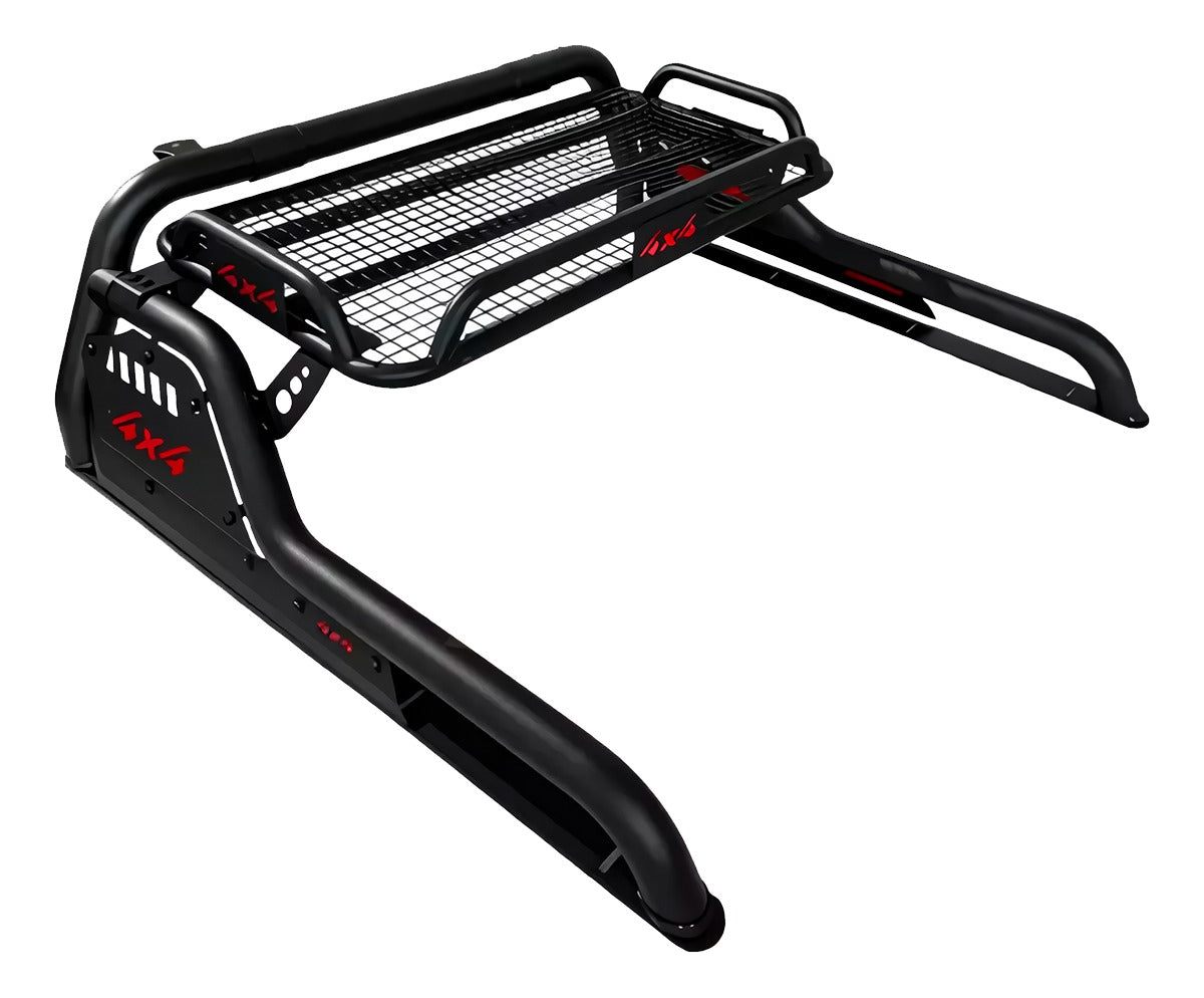 Roll Bar Grande Con Canastilla Negro Chevrolet Cheyenne Negro