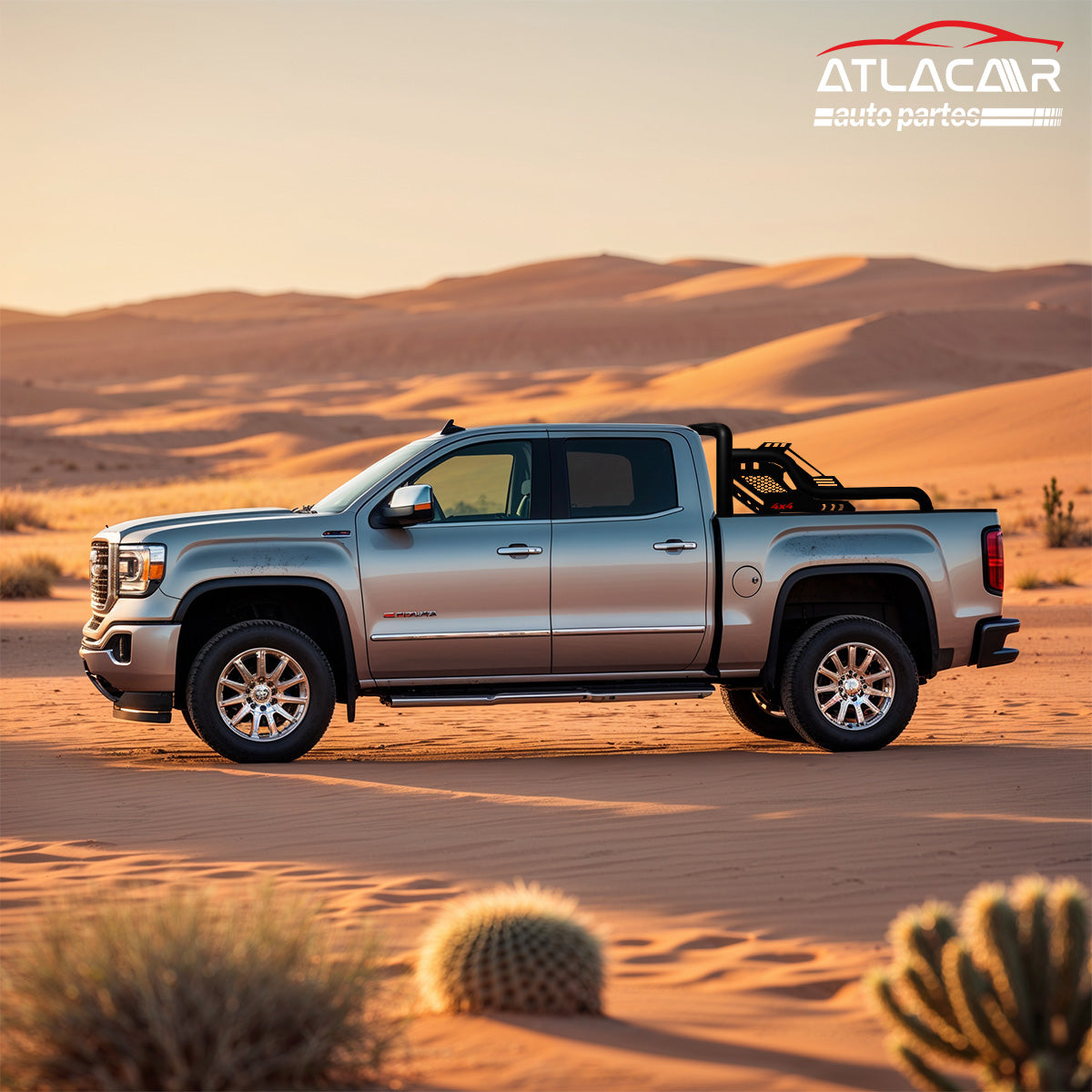 Roll Bar 4x4 Gr Freno Led Pasamanos Chevrolet Silverado