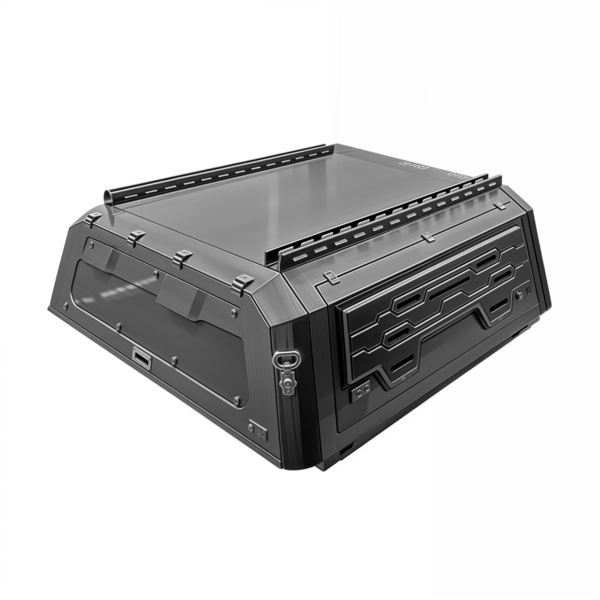 Camper Metálico Para Camioneta Ford Ranger 2023+ Negro