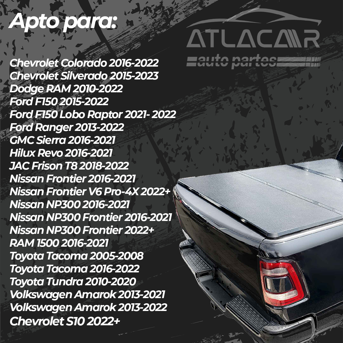 Tapa Rígida Pick-up Volkswagen Amarok 2013-2021