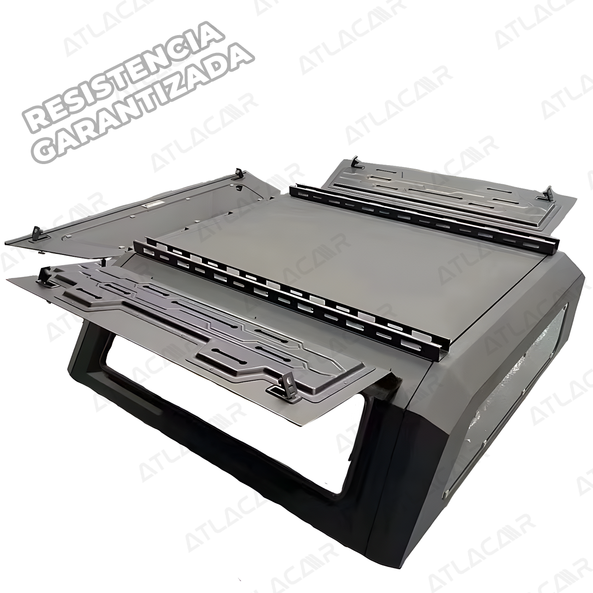 Camper Metálico Para Camioneta Ford Ranger 2023+ Negro