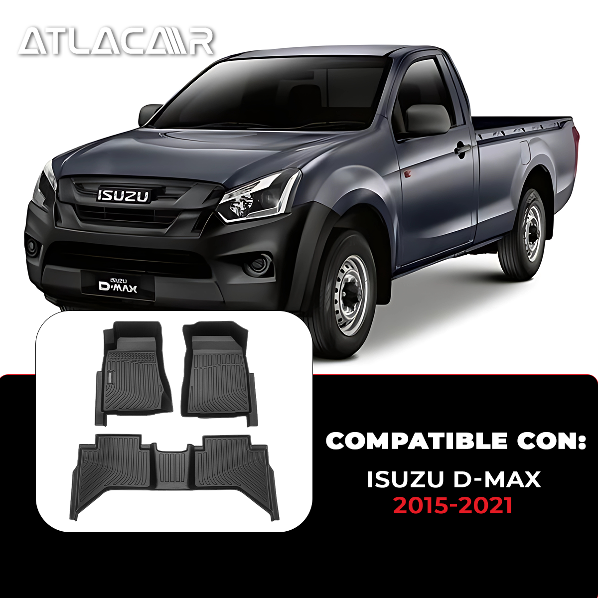 Juego De Tapetes Para Auto Uso Isuzu D-max 2015-2021