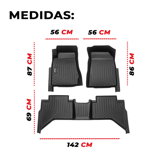 Juego De Tapetes Para Auto Uso Isuzu D-max 2015-2021