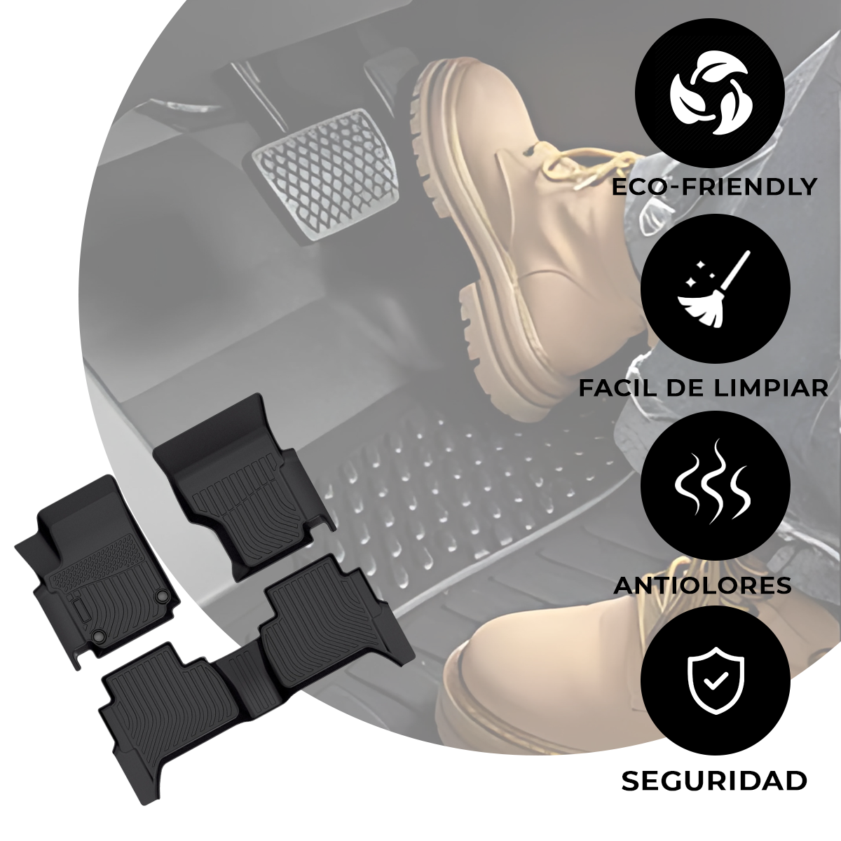 Juego De Tapetes Para Auto Uso Rudo Volkswagen Amarok 10-21