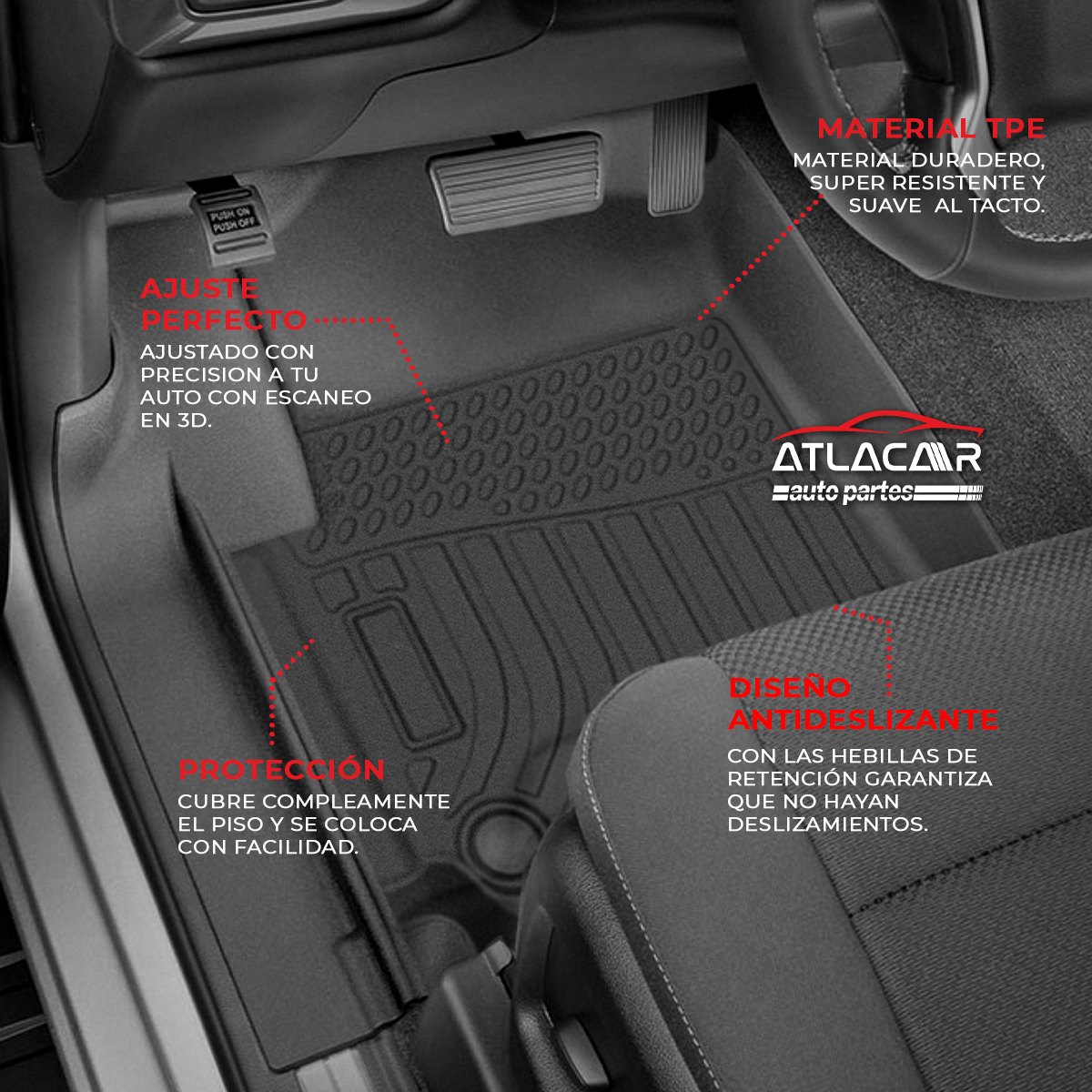 Juego De Tapetes Para Auto Uso Rudo Volkswagen Amarok 10-21