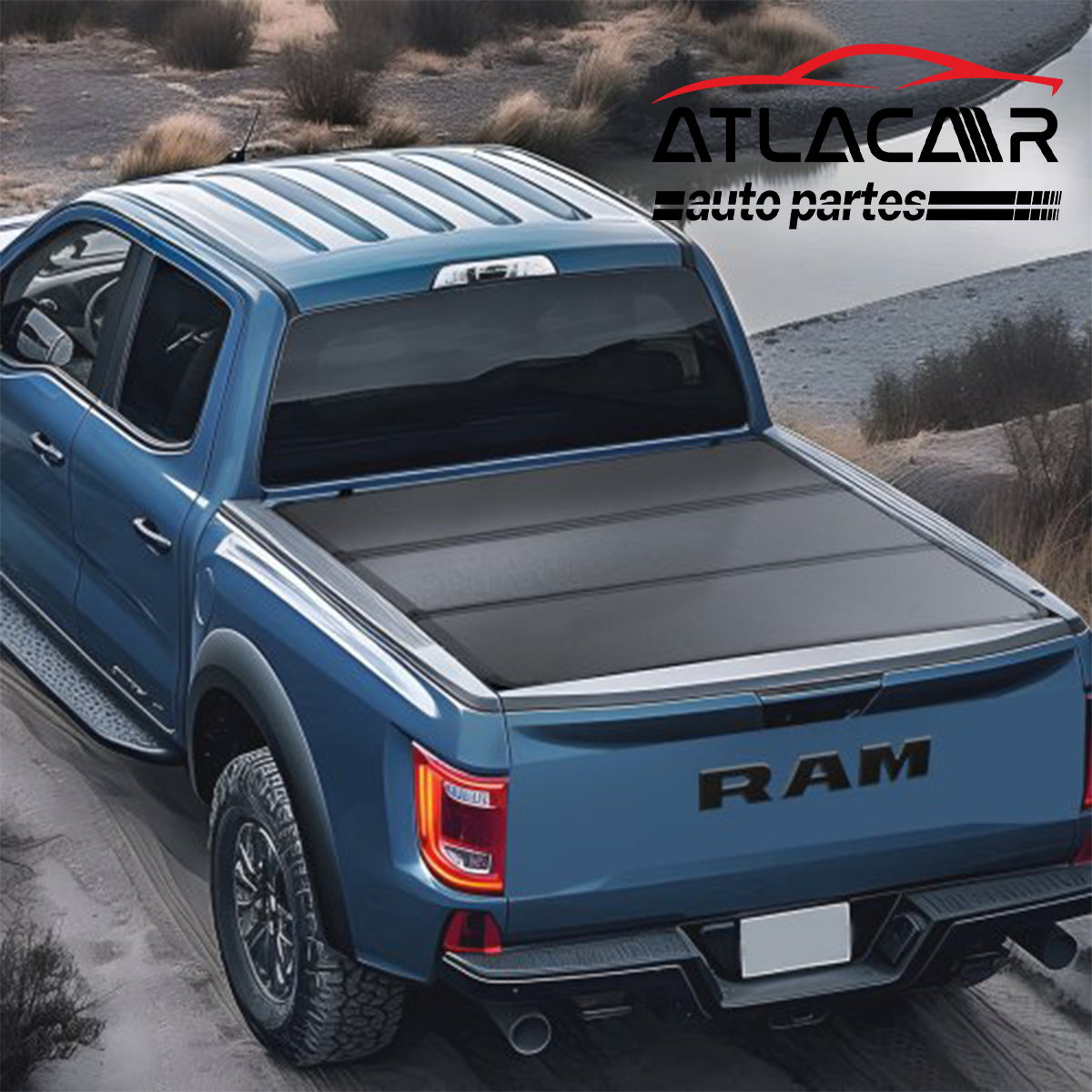 Tapa Rígida Triptica Con Luz Chevrolet S10 2022+