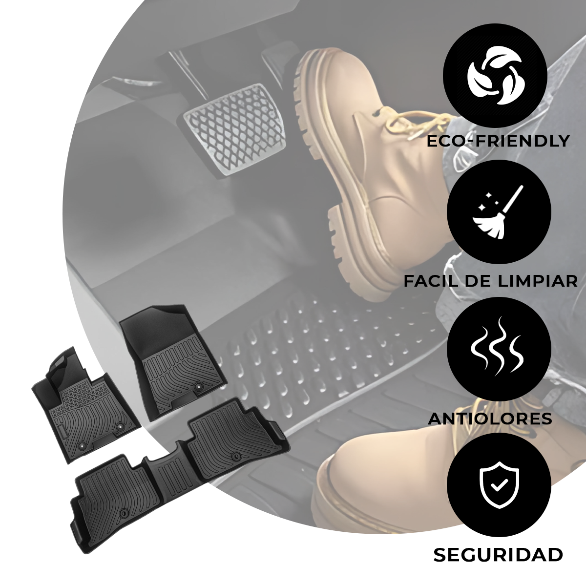 Juego De Tapetes Para Auto Uso Rudo Kia Sportage 2016-2021