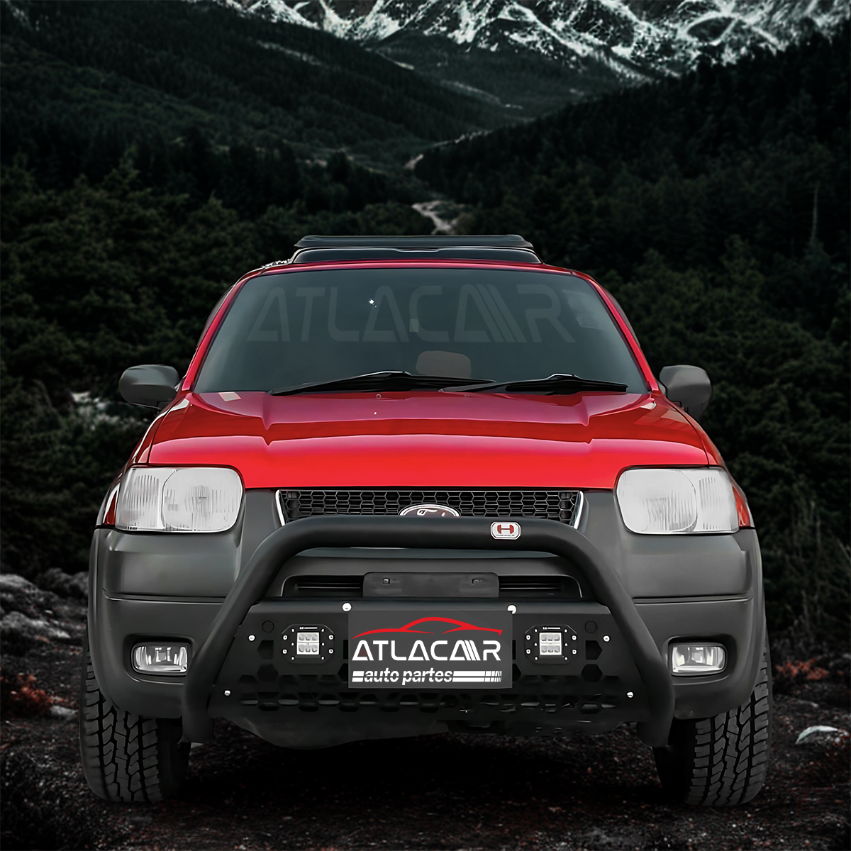 Tumbaburros Con Faros Led Mitsubishi L200 2015-2019
