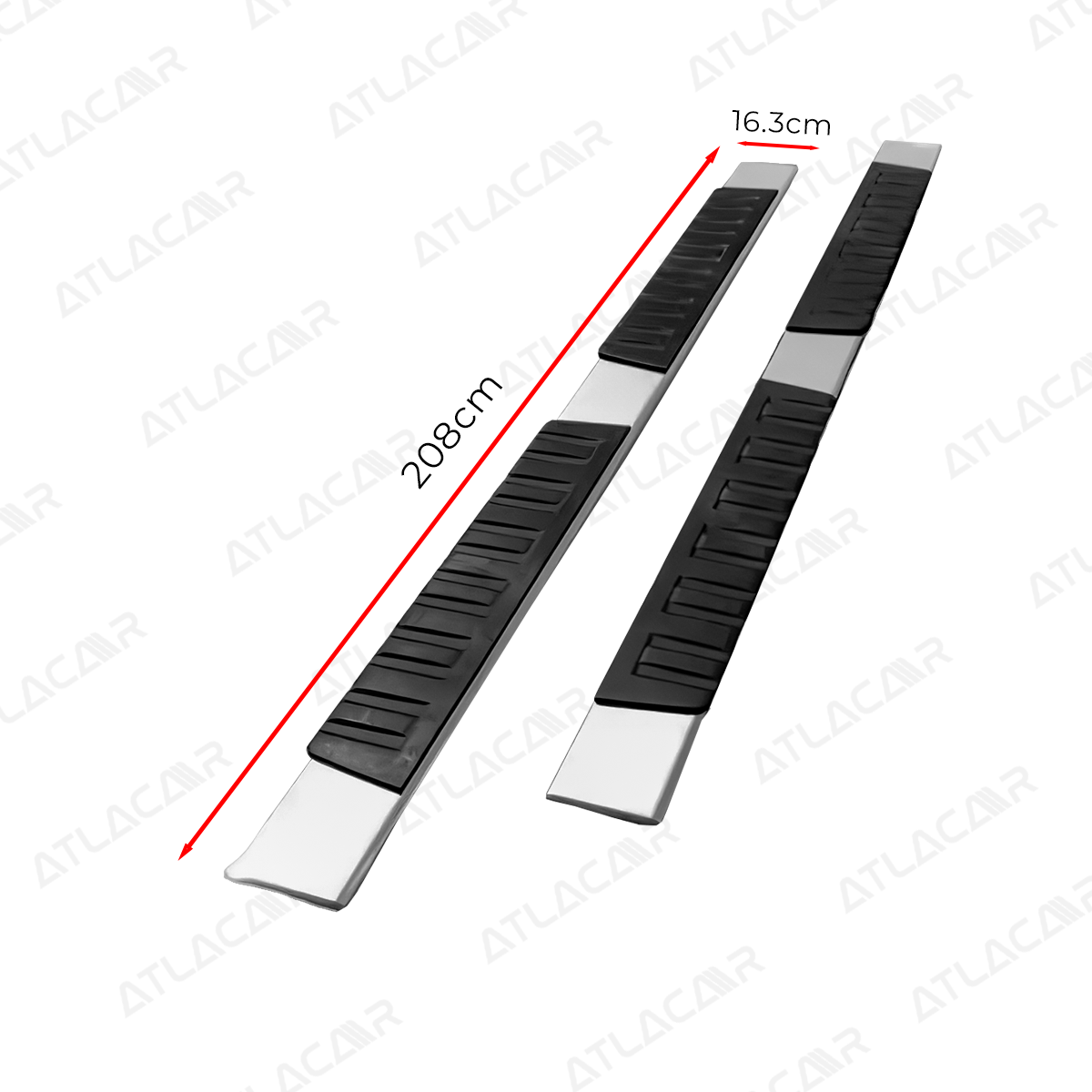 Estribos Para Chevrolet Silverado 2007-2018 Negro