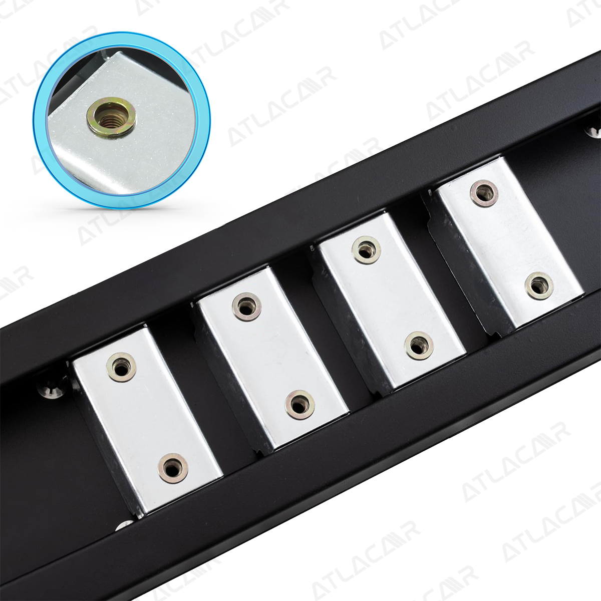 Estribos Para Chevrolet Silverado 2007-2018 Negro