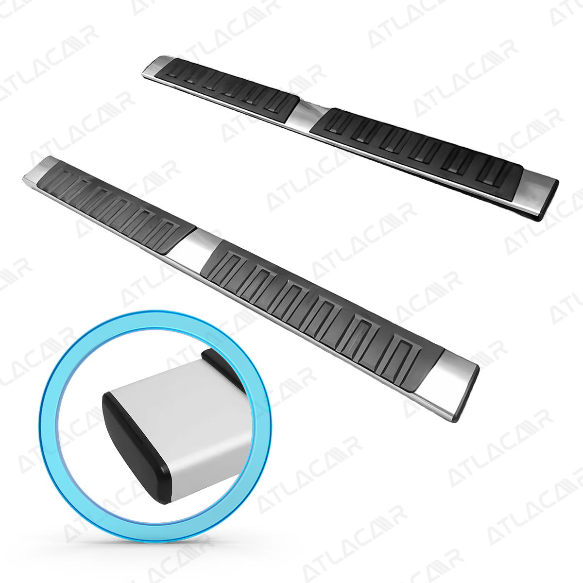 Estribos Para Chevrolet Silverado 2007-2018 Negro