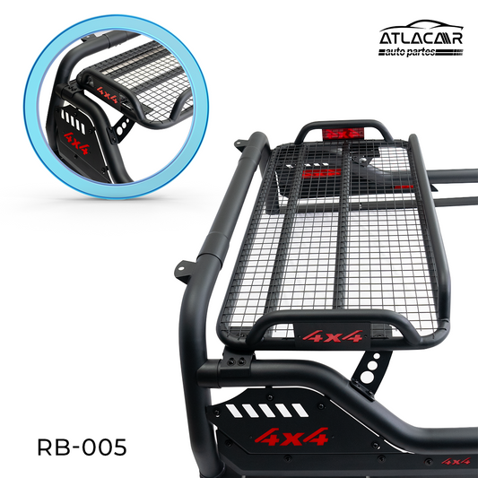 Roll Bar Grande Canastilla 4x4 Negro Gmc Sierra