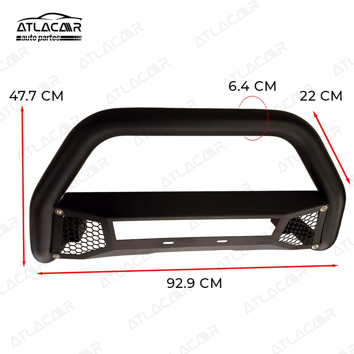 Tumbaburros Negro Mate Hilux Revo 2015+