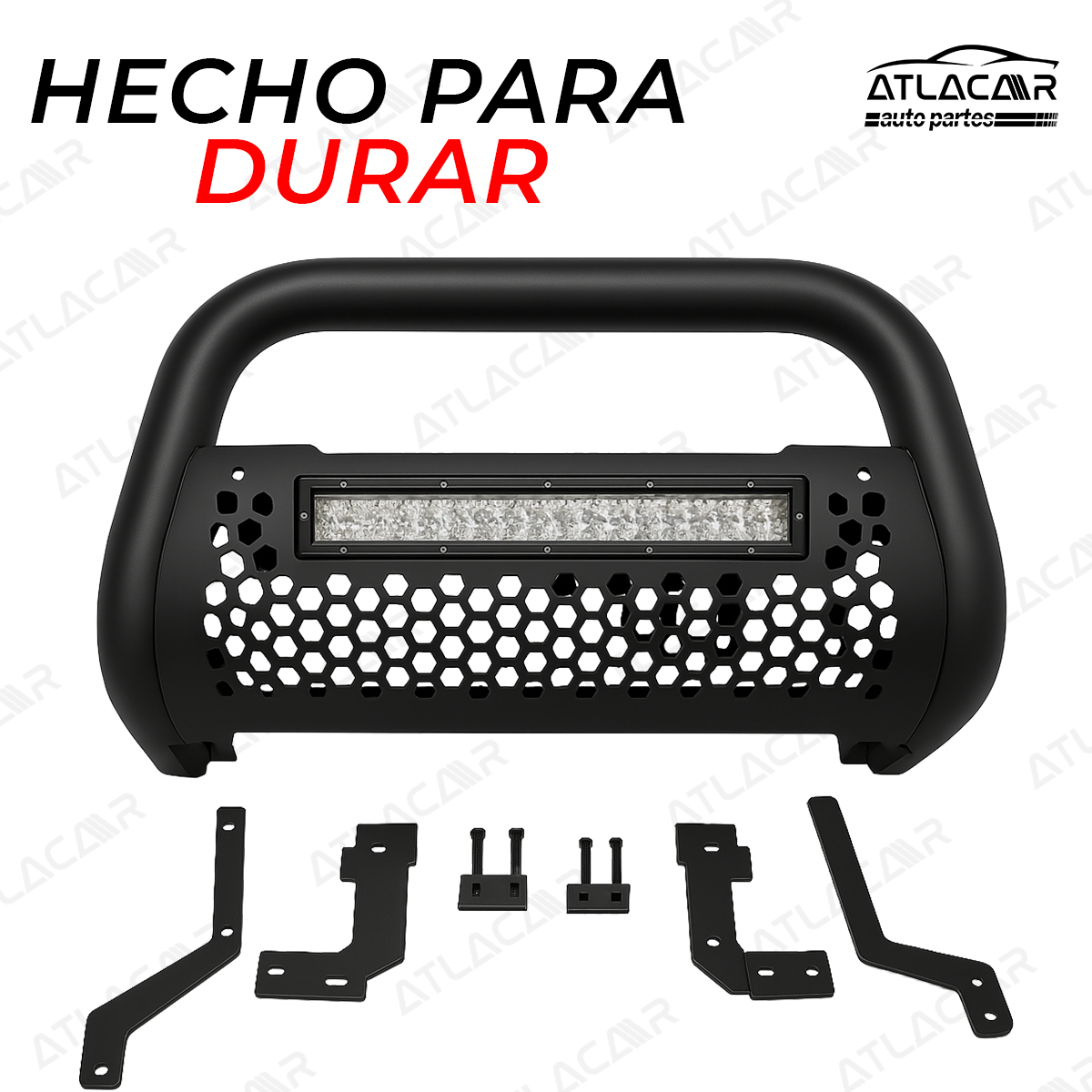 Burrera Con Barra Led Hilux Revo 2015-2023