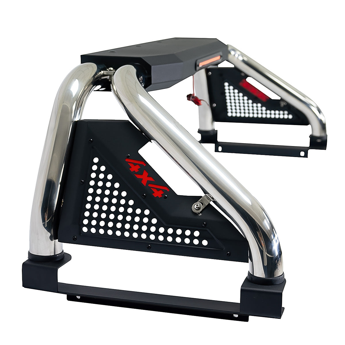 Roll Bar Chico Cromo 4x4 Toyota Tacoma Con Luz De Stop