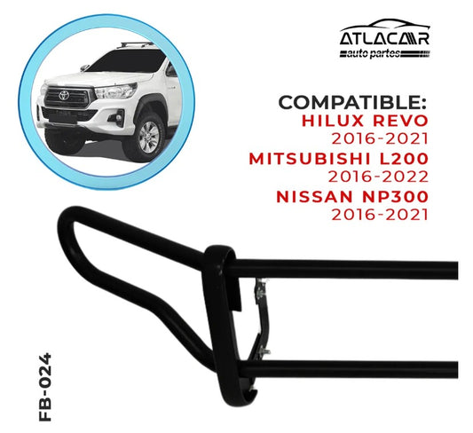 Burrera Hilux Revo 2016-2021 Negro