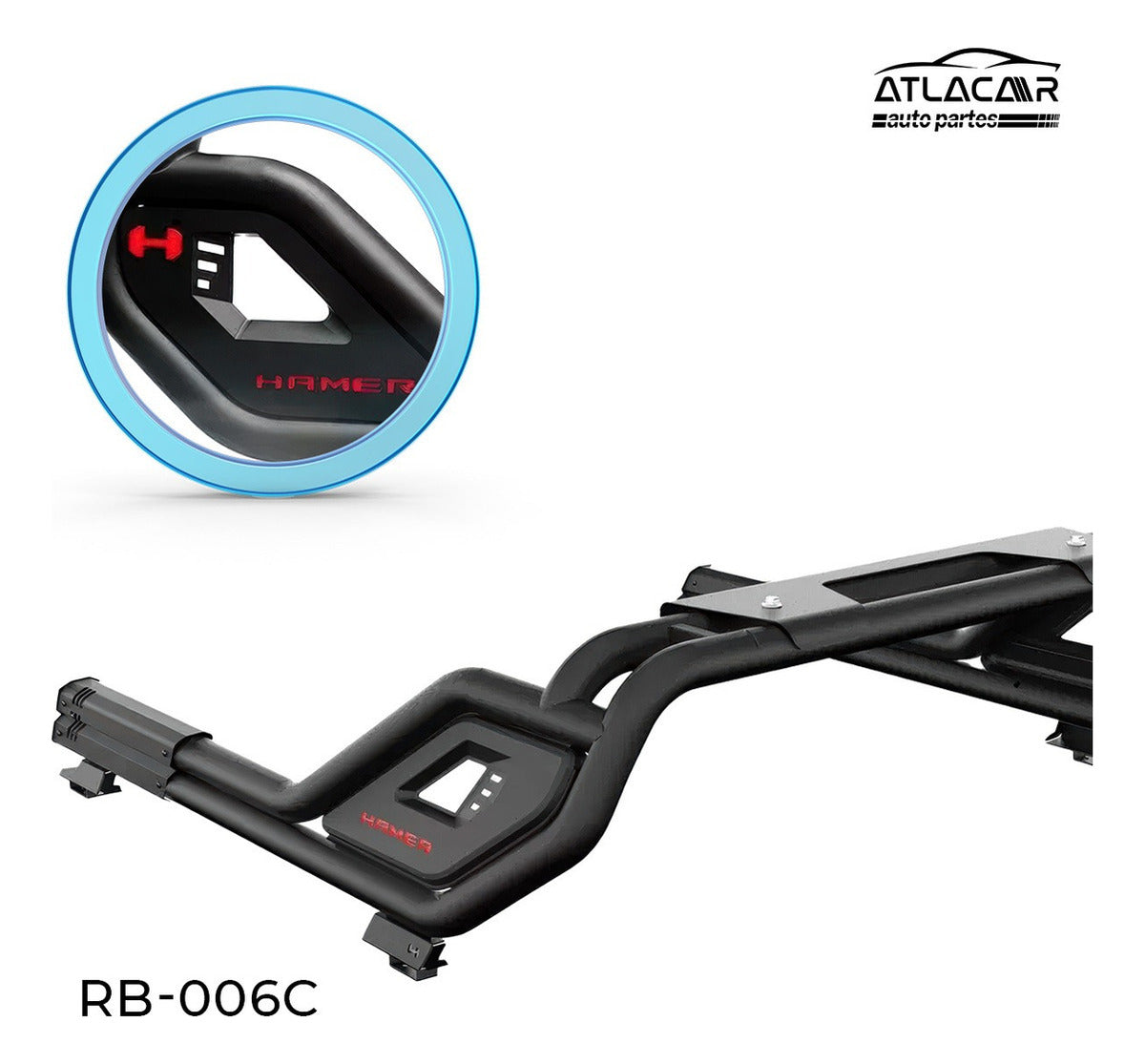 Roll Bar Con Freno Led /pasamanos C Ford Maverik Negro