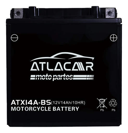 Bateria Para Moto Atlacar Atx14a-bs