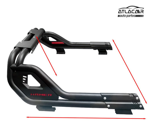 Roll Bar Con Freno Led /pasamanos C Toyota Tacoma Negro