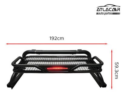 Roll Bar Grande Deportivo Con Parrilla Central Amarok Negro