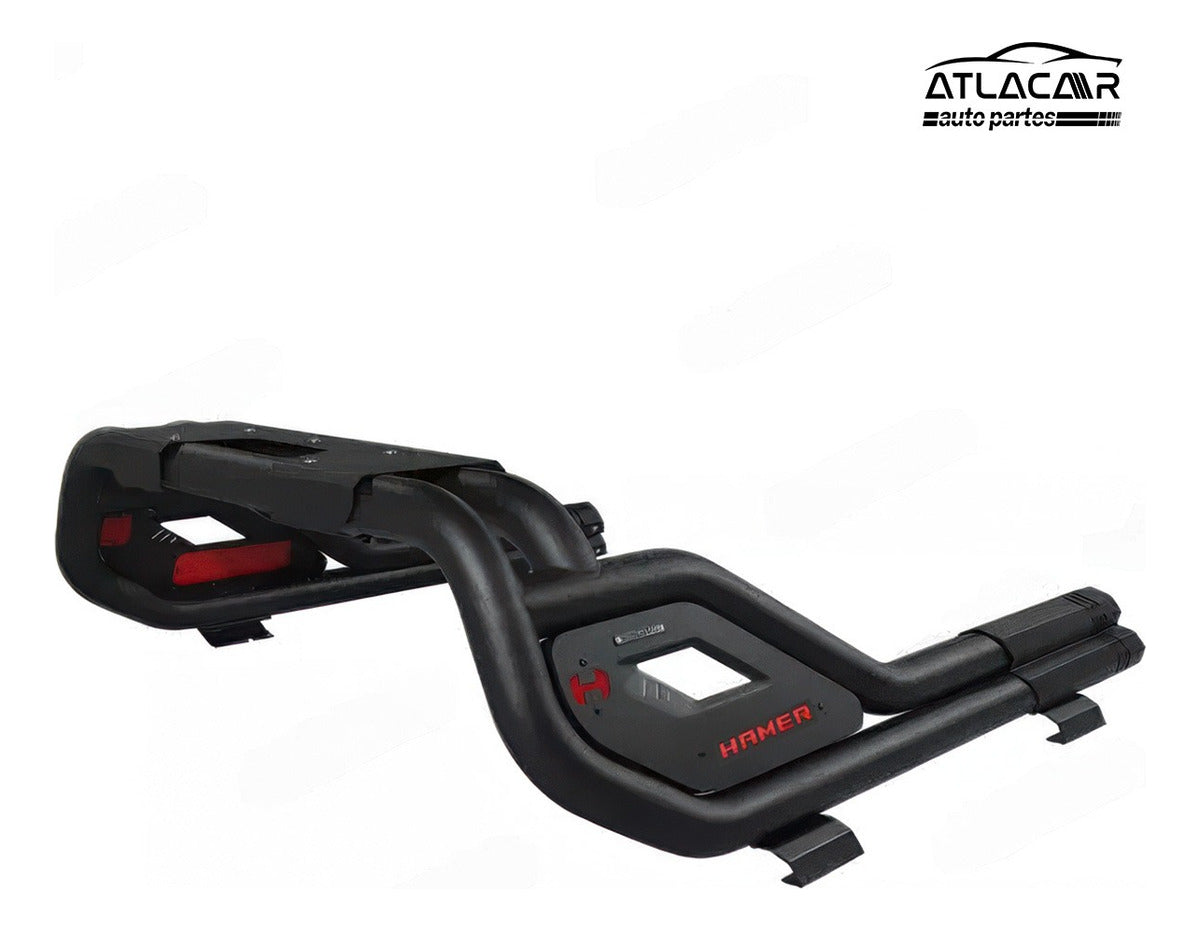 Roll Bar Con Freno Led /pasamanos A Nissan Np300 Frontier Negro