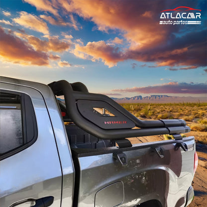 Roll Bar Con Freno Led /pasamanos A Nissan Np300 Negro