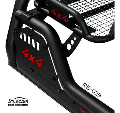 Roll Bar Grande Con Canastilla Negro Dodge Ram 1500 Negro