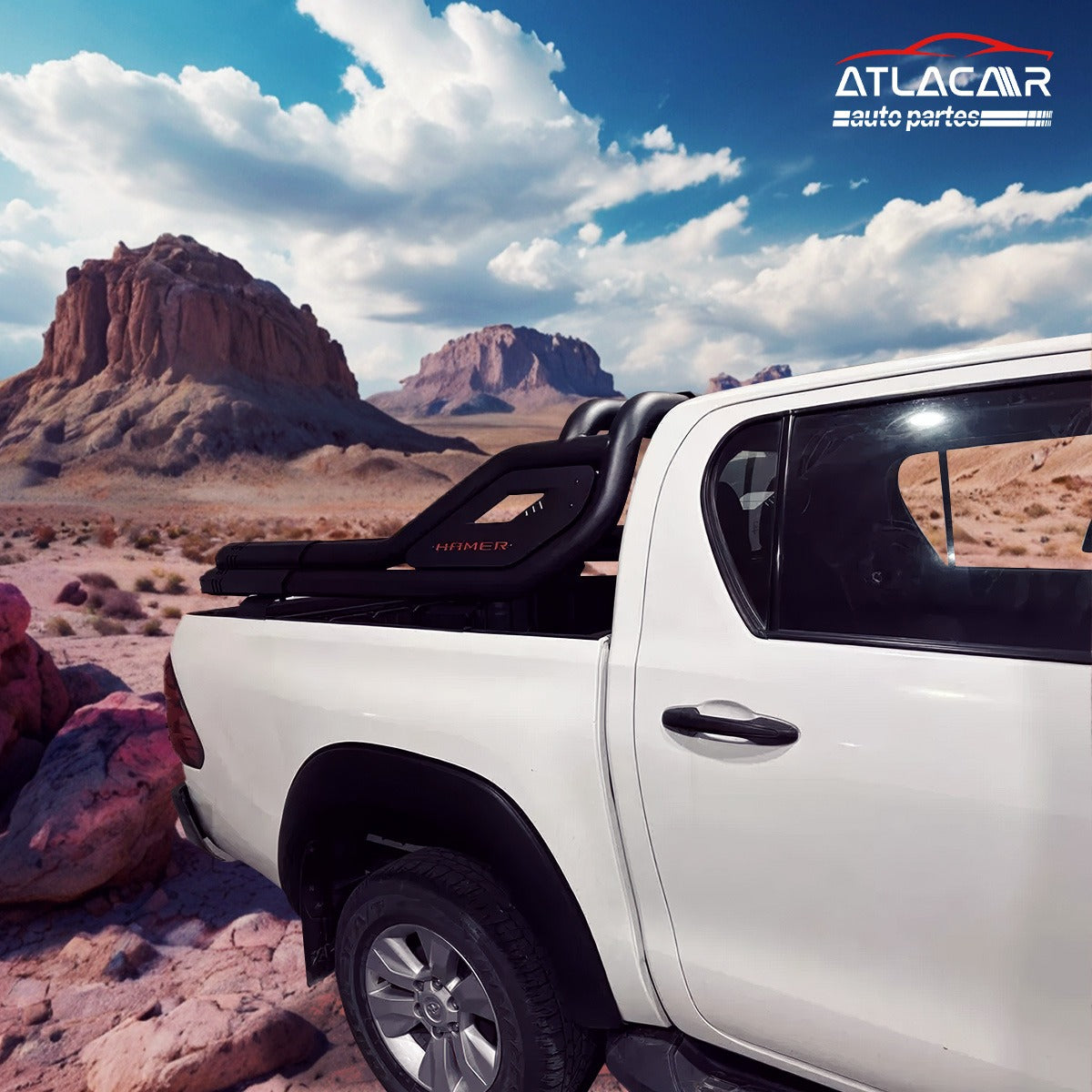 Roll Bar Con Freno Led /pasamanos C Toyota Tacoma Negro