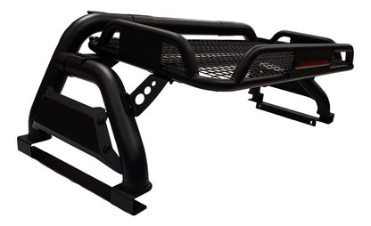 Roll Bar Con Canastilla Freno Led Nissan Frontier Negro