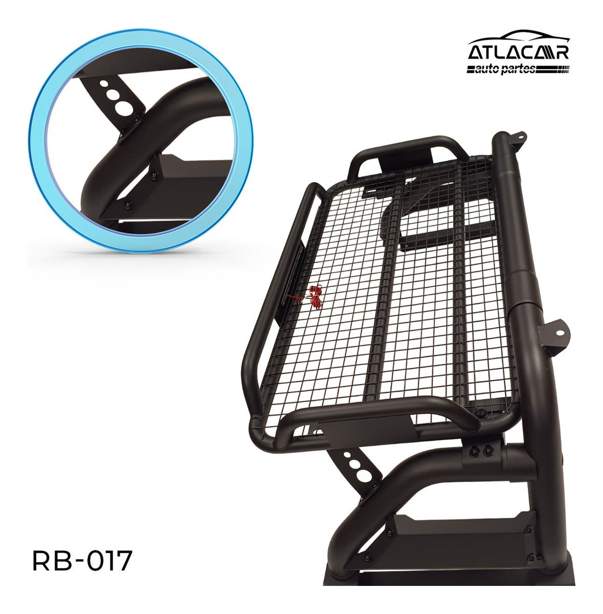 Roll Bar Con Canastilla Freno Led Nissan Np300 Negro