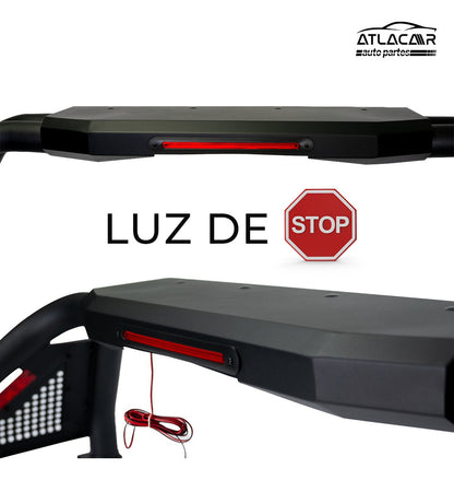 Roll Bar Con Freno Led Para Chevrolet Colorado Negro