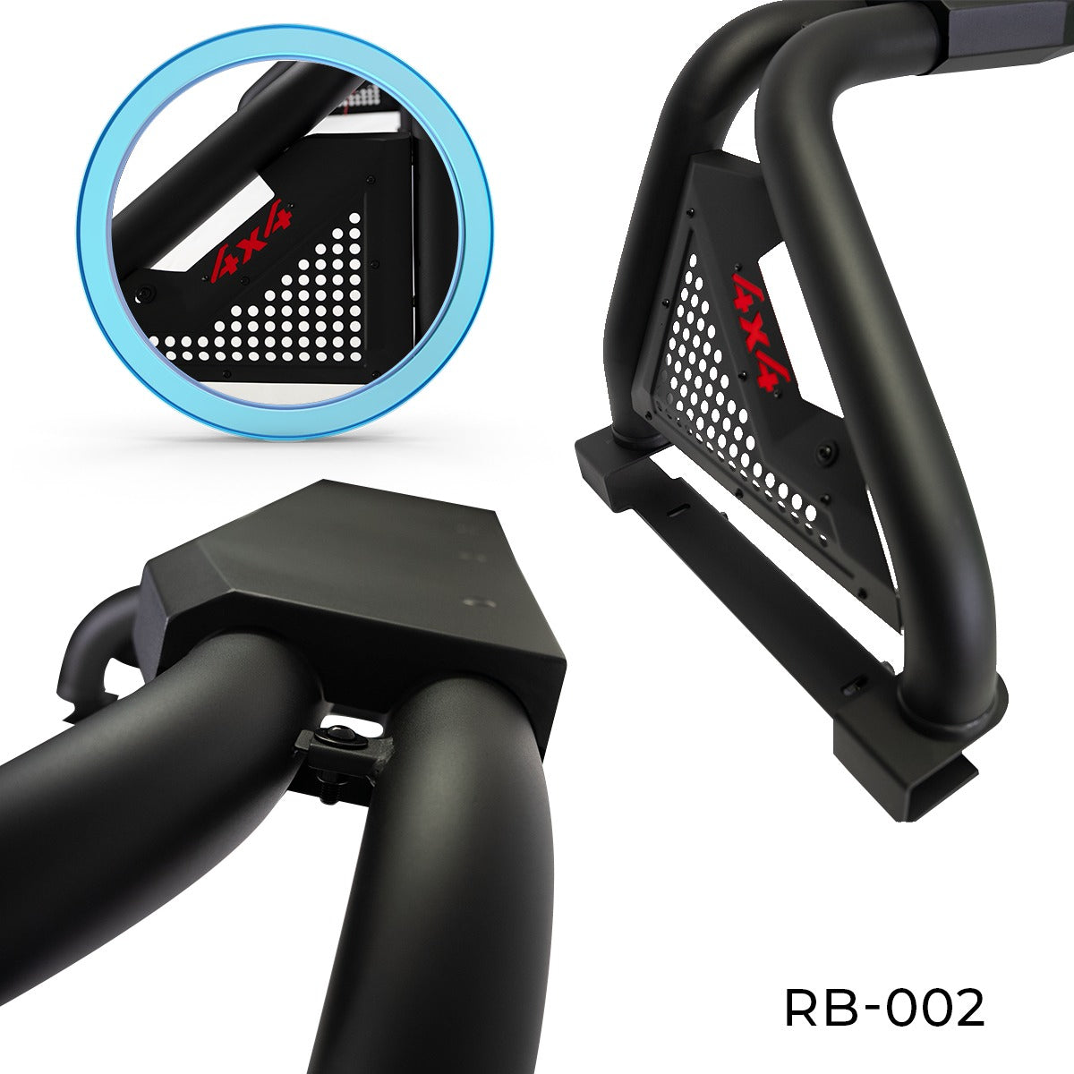 Roll Bar Con Freno Led Para Nissan Frontier Negro