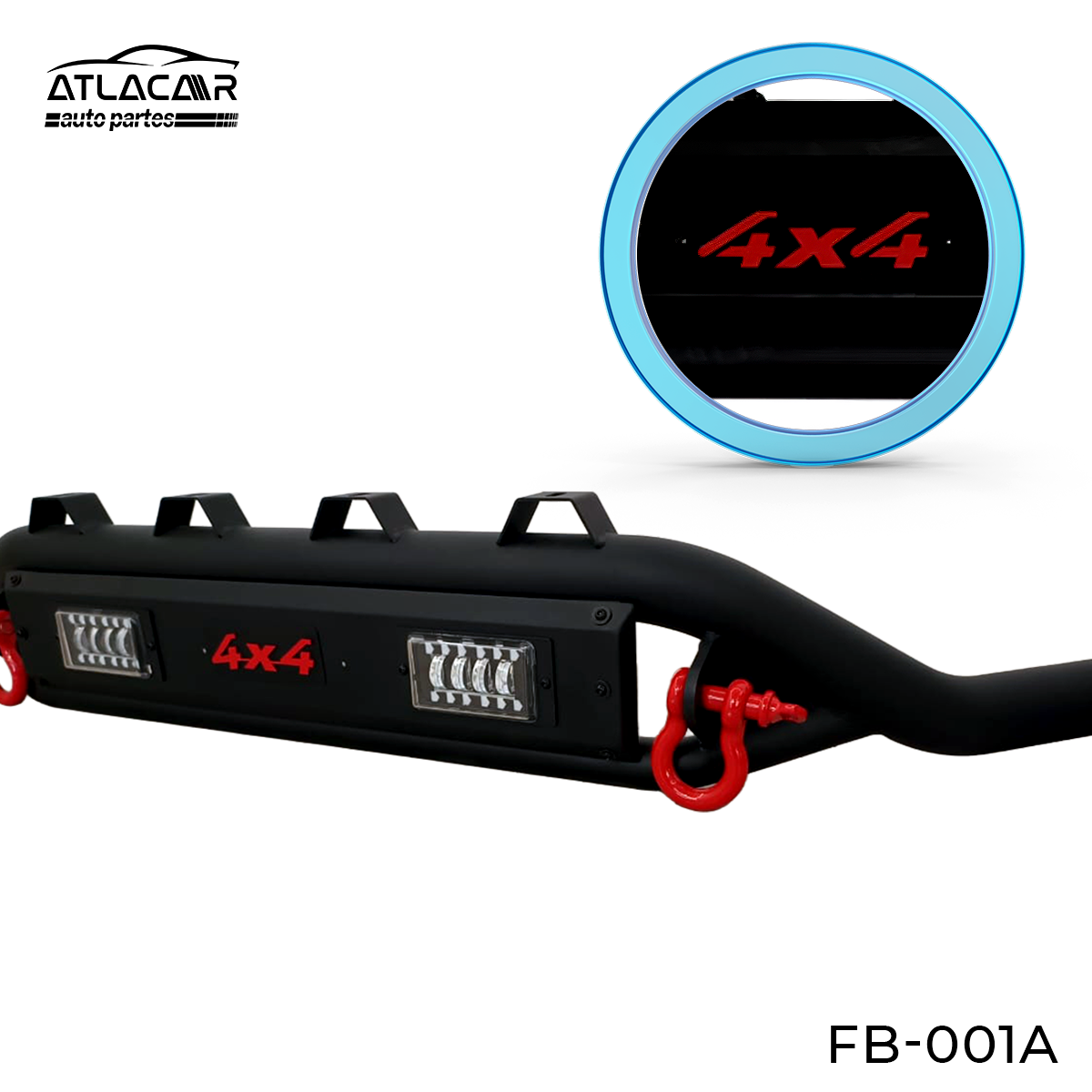 Tumbaburros Con Faros Y Armellas Reforzadas 4x4 Ford F150