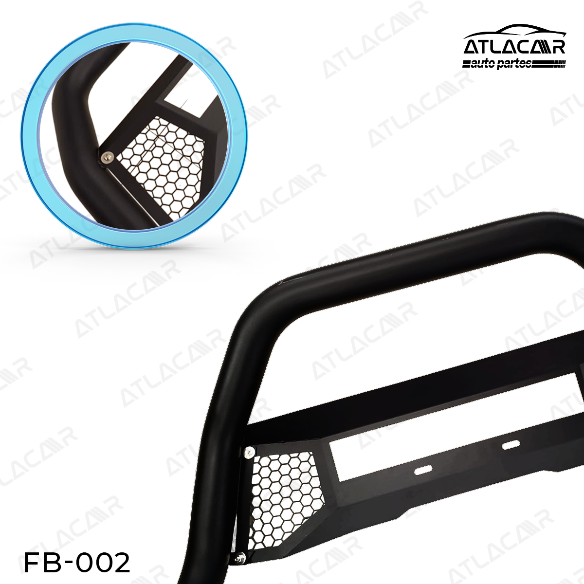 Tumbaburros Negro Mate Hilux Revo 2015+