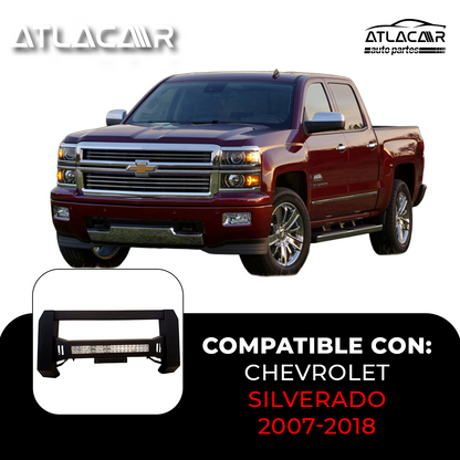 Tumbaburros Con Barra Led Chevrolet Silverado 2007-2018