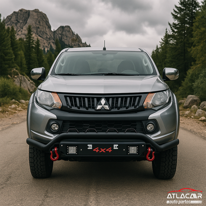 Burrera Negro Mate 4x4 C/luz Led Mitsubishi L200 2015-2018