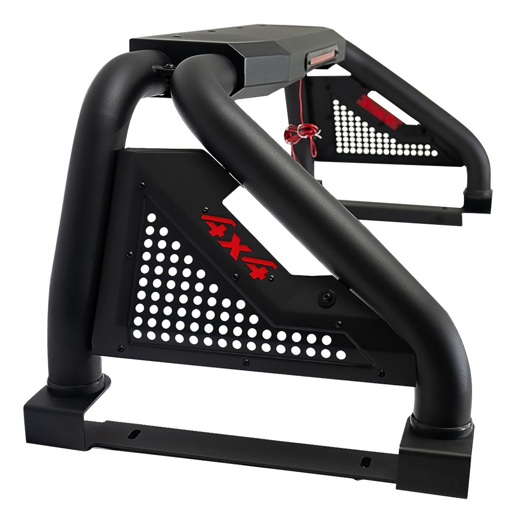 Roll Bar Con Freno Led Para Chevrolet S10 Negro