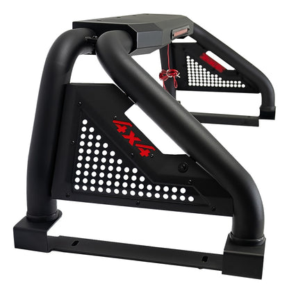Roll Bar Con Freno Led Para Chevrolet S10 Negro