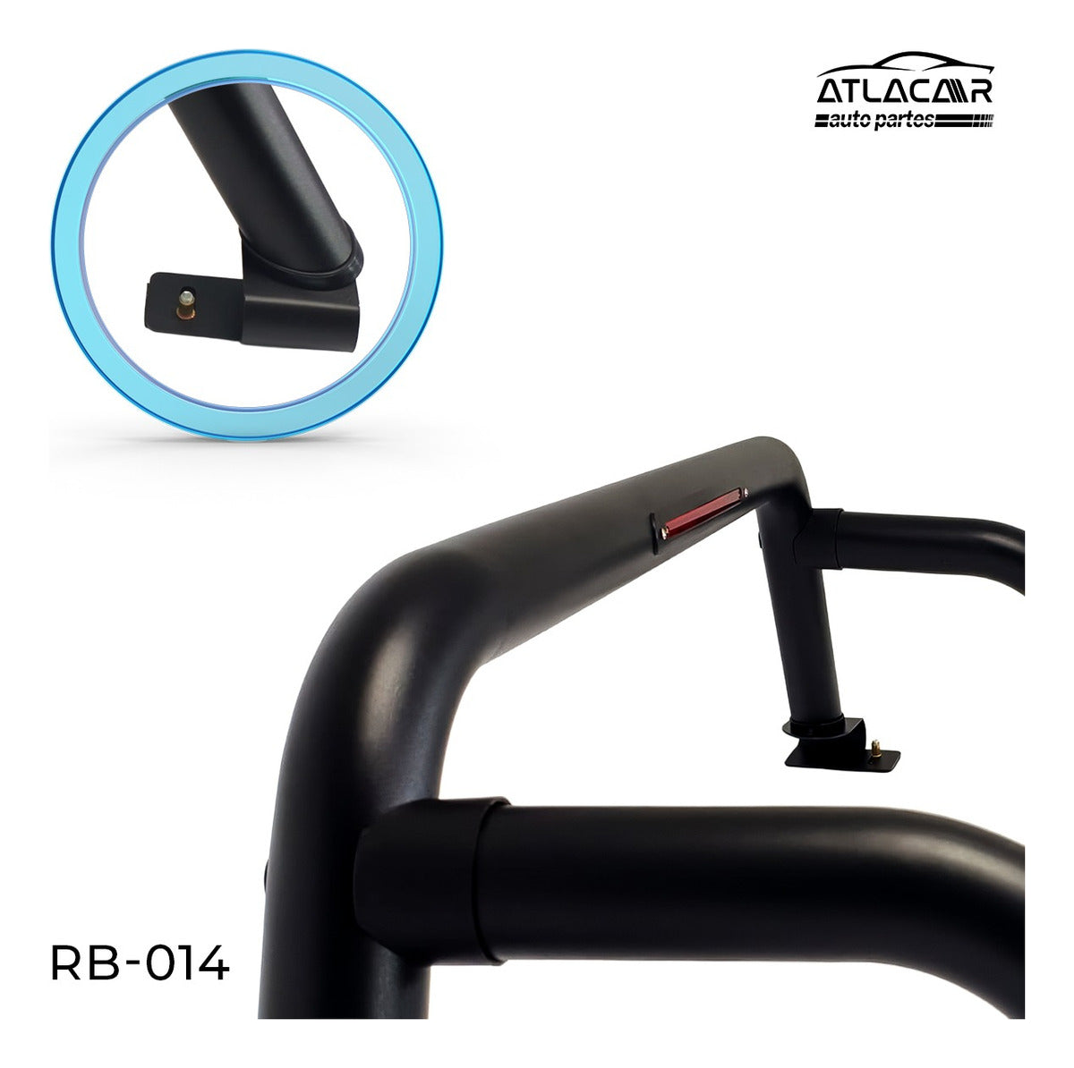 Roll Bar Con Freno Led Gmc Sierra Negro