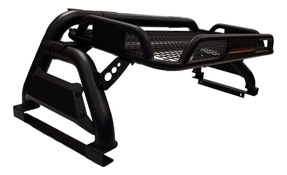 Roll Bar Con Canastilla Freno Led Chevrolet S10 Negro