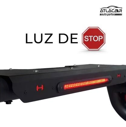 Roll Bar Con Freno Led /pasamanos C Chevrolet S10 Negro