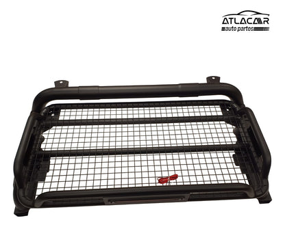 Roll Bar Con Canastilla Freno Led Nissan Frontier V6 Pro-4x Negro