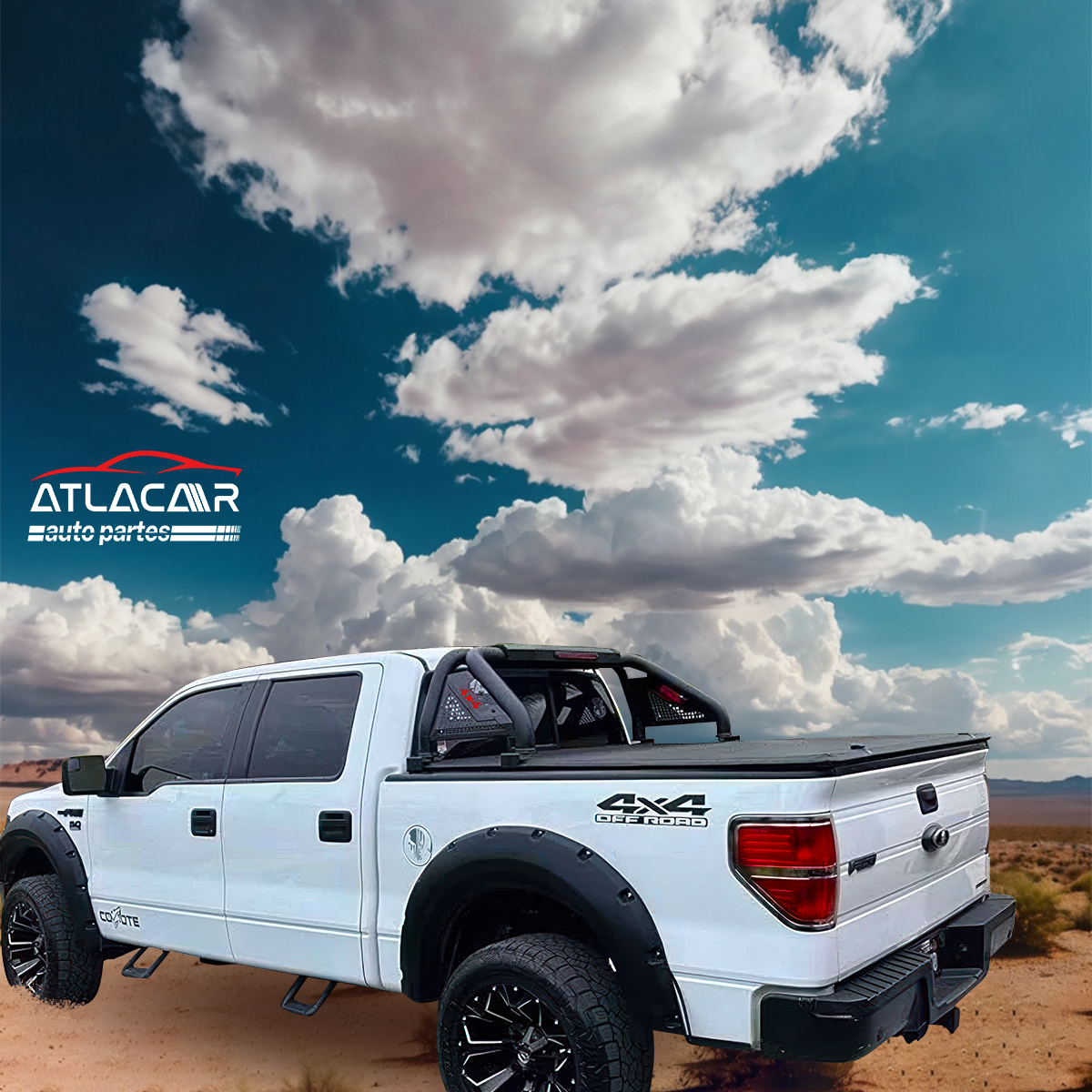 Roll Bar Grande Chevrolet Cheyenne Con Luz De Stop 4x4