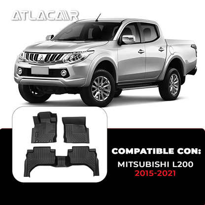 Juego De Tapetes Para Auto Uso Rudo Mitsubishi L200 15-21