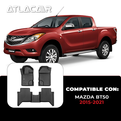 Juego De Tapetes Para Auto Uso Rudo Mazda Bt50 2015-2021